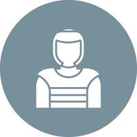 Taekwondo Glyph Circle Background Icon vector