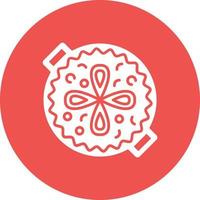 Paella Glyph Circle Background Icon vector