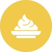 Wasabi Glyph Circle Background Icon vector