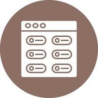 Switch Glyph Circle Background Icon vector