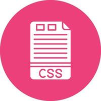 CSS Glyph Circle Background Icon vector