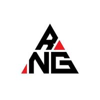 RNG triangle letter logo design with triangle shape. RNG triangle logo design monogram. RNG triangle vector logo template with red color. RNG triangular logo Simple, Elegant, and Luxurious Logo.