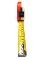 tape measure isolated on white background photo