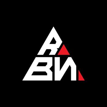 RBN triangle letter logo design with triangle shape. RBN triangle logo design monogram. RBN triangle vector logo template with red color. RBN triangular logo Simple, Elegant, and Luxurious Logo.