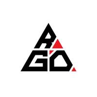 diseño de logotipo de letra de triángulo rgo con forma de triángulo. monograma de diseño de logotipo de triángulo rgo. plantilla de logotipo de vector de triángulo rgo con color rojo. logotipo triangular rgo logotipo simple, elegante y lujoso.