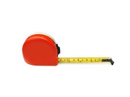 tape measure isolated on white background photo