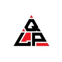 QLP triangle letter logo design with triangle shape. QLP triangle logo design monogram. QLP triangle vector logo template with red color. QLP triangular logo Simple, Elegant, and Luxurious Logo.