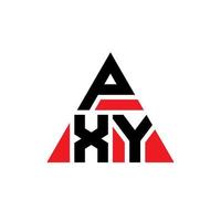 diseño de logotipo de letra triangular pxy con forma de triángulo. monograma de diseño de logotipo de triángulo pxy. plantilla de logotipo de vector de triángulo pxy con color rojo. logotipo triangular pxy logotipo simple, elegante y lujoso.