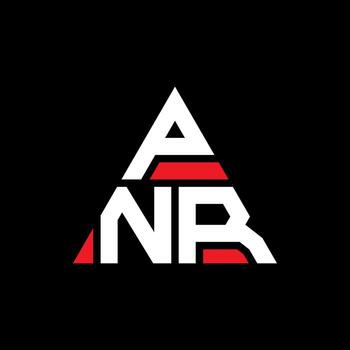 PNR triangle letter logo design with triangle shape. PNR triangle logo design monogram. PNR triangle vector logo template with red color. PNR triangular logo Simple, Elegant, and Luxurious Logo.