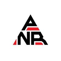 pnr diseño de logotipo de letra triangular con forma de triángulo. monograma de diseño de logotipo de triángulo pnr. plantilla de logotipo de vector de triángulo pnr con color rojo. logo triangular pnr logo simple, elegante y lujoso.