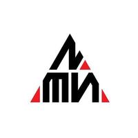 Diseño de logotipo de letra triangular nmn con forma de triángulo. monograma de diseño de logotipo de triángulo nmn. plantilla de logotipo de vector de triángulo nmn con color rojo. logotipo triangular nmn logotipo simple, elegante y lujoso.