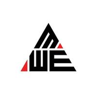 diseño de logotipo de letra triangular mwe con forma de triángulo. monograma de diseño de logotipo de triángulo mwe. plantilla de logotipo de vector de triángulo mwe con color rojo. logotipo triangular mwe logotipo simple, elegante y lujoso.