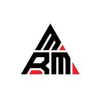 MRM triangle letter logo design with triangle shape. MRM triangle logo design monogram. MRM triangle vector logo template with red color. MRM triangular logo Simple, Elegant, and Luxurious Logo.