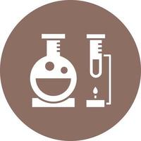 Laboratory Glyph Circle Background Icon vector