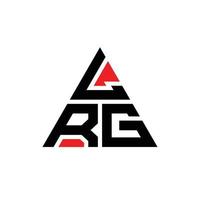 Diseño de logotipo de letra triangular lrg con forma de triángulo. monograma de diseño de logotipo de triángulo lrg. plantilla de logotipo de vector de triángulo lrg con color rojo. logotipo triangular lrg logotipo simple, elegante y lujoso.