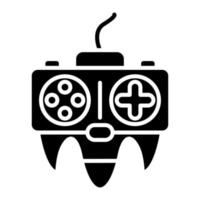 Game Console Glyph Icon vector