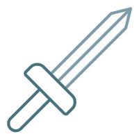 Swords Line Two Color Icon vector