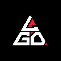 Diseño de logotipo de letra triangular lgo con forma de triángulo. monograma de diseño de logotipo de triángulo lgo. Plantilla de logotipo de vector de triángulo lgo con color rojo. logotipo triangular lgo logotipo simple, elegante y lujoso.