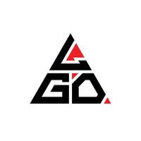 Diseño de logotipo de letra triangular lgo con forma de triángulo. monograma de diseño de logotipo de triángulo lgo. Plantilla de logotipo de vector de triángulo lgo con color rojo. logotipo triangular lgo logotipo simple, elegante y lujoso.