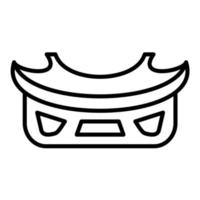 Bumper Line Icon vector