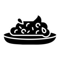 Chutney Glyph Icon vector