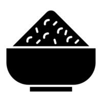 Curry Glyph Icon vector