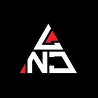 Diseño de logotipo de letra triangular lnj con forma de triángulo. Monograma de diseño de logotipo de triángulo lnj. Plantilla de logotipo de vector de triángulo lnj con color rojo. logotipo triangular lnj logotipo simple, elegante y lujoso.