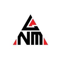 LNM triangle letter logo design with triangle shape. LNM triangle logo design monogram. LNM triangle vector logo template with red color. LNM triangular logo Simple, Elegant, and Luxurious Logo.