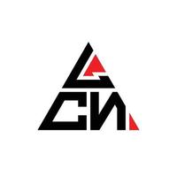 Diseño de logotipo de letra triangular lcn con forma de triángulo. Monograma de diseño de logotipo de triángulo lcn. Plantilla de logotipo de vector de triángulo lcn con color rojo. logotipo triangular lcn logotipo simple, elegante y lujoso.