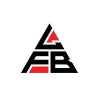 LFB triangle letter logo design with triangle shape. LFB triangle logo design monogram. LFB triangle vector logo template with red color. LFB triangular logo Simple, Elegant, and Luxurious Logo.