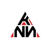 KNN triangle letter logo design with triangle shape. KNN triangle logo design monogram. KNN triangle vector logo template with red color. KNN triangular logo Simple, Elegant, and Luxurious Logo.