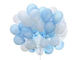 Balloons isolated on white background photo