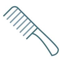Hair Comb Line Two Color Icon vector