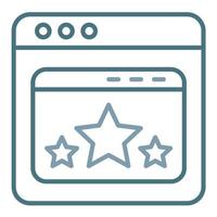 Page Rating Line Two Color Icon vector