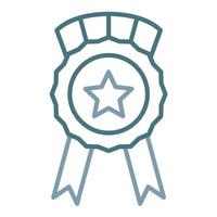 Award Line Two Color Icon vector