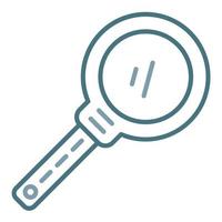 Magnifying Glass Line Two Color Icon vector