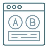 Ab Testing Line Two Color Icon vector