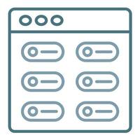 Switch Line Two Color Icon vector