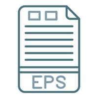 eps línea icono de dos colores vector