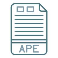 APE Line Two Color Icon vector