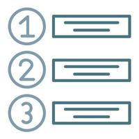 Prioritize Line Two Color Icon vector