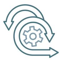 Scrum Line Two Color Icon vector