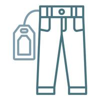 Pant Sale Line Two Color Icon vector