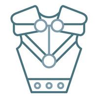 Armor Line Two Color Icon vector