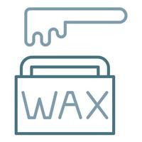 Wax Line Two Color Icon vector