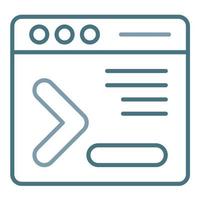 Command Line Line Two Color Icon vector