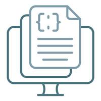 Programming Notes Line Two Color Icon vector