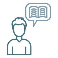 User Story Line Two Color Icon vector