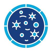 Microbiology Glyph Two Color Icon vector