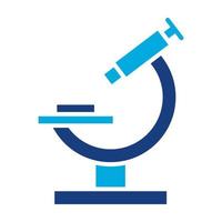 Microscope Glyph Two Color Icon vector